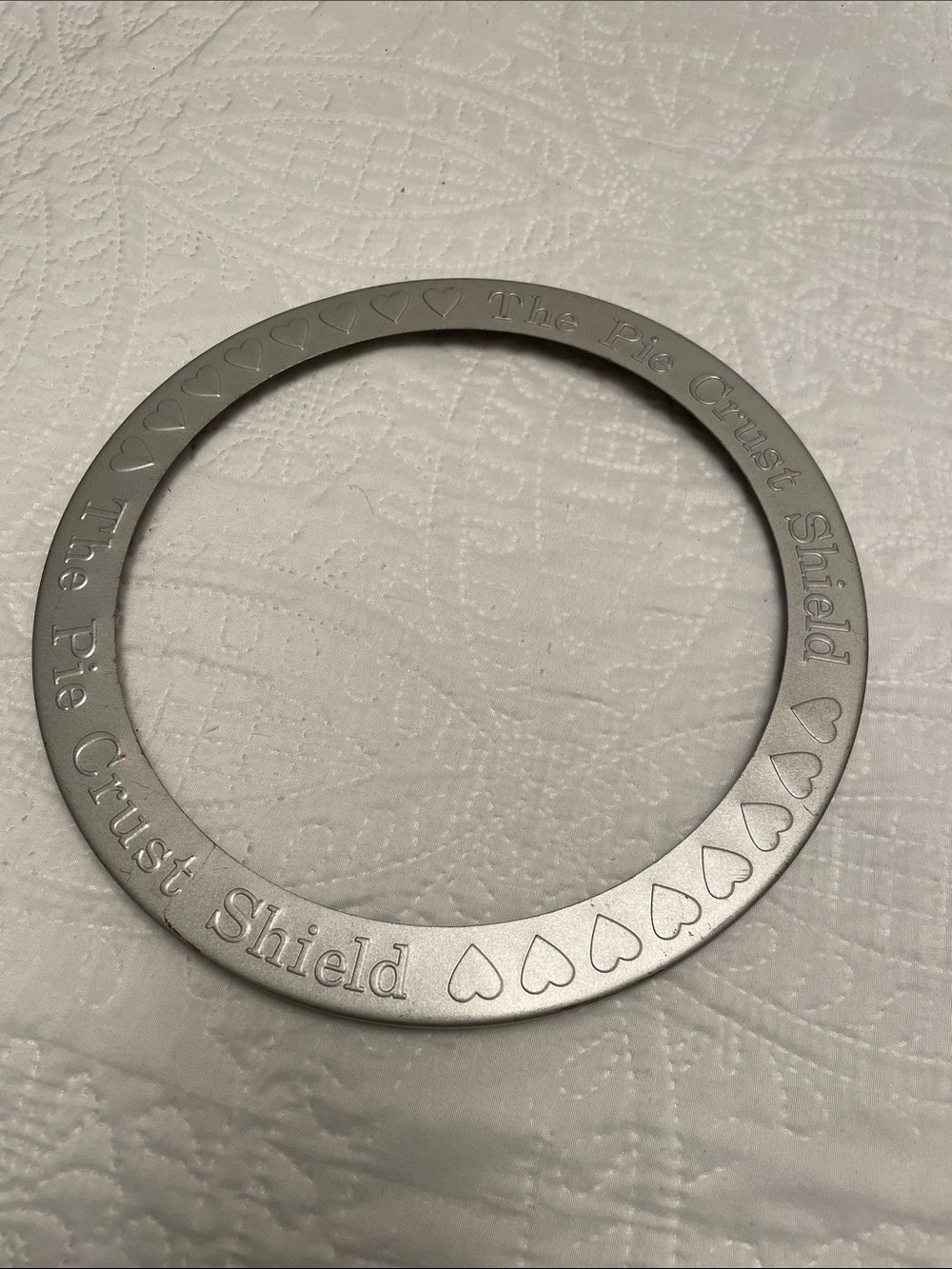 Norpro Reusable Aluminum Pie Crust Shield Protects Pie Crust Edges From Burning